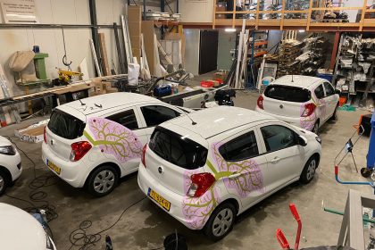 Certe, her-beletteren van 28 auto’s huisartsen laboratorium Friesland naar Certe ( in 1 lange dag )