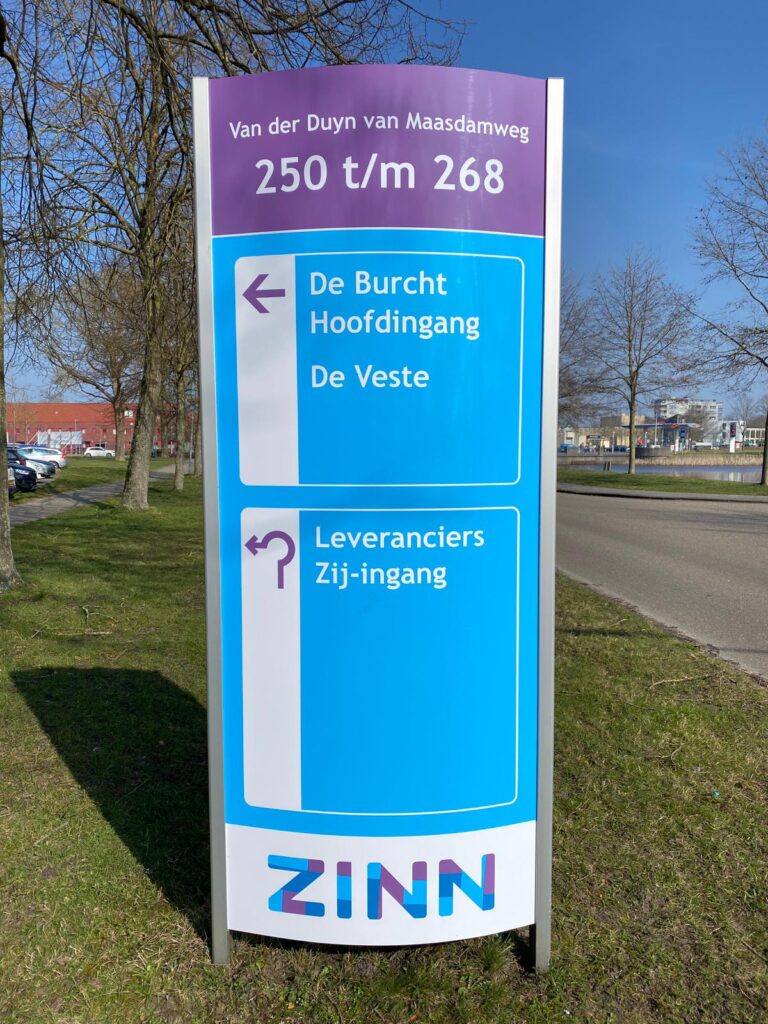 Reclamezuil ZINN